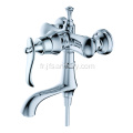 Mitigeur de douche en laiton apparent Chrome